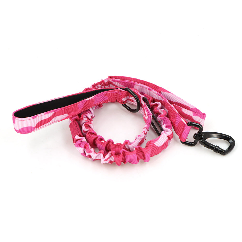 Heavy-Duty Double-Handle Tactical Bungee K9 Dog Leash