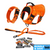 Blaze Orange / Small (20-45 LB) (9-20 KG) / Harness + Bungee Leash + Tactical Collar + 12 Patch Bundle (Save $60)