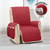 Recliner (30 IN X 51 IN X 18 IN) / Burgundy / Beige
