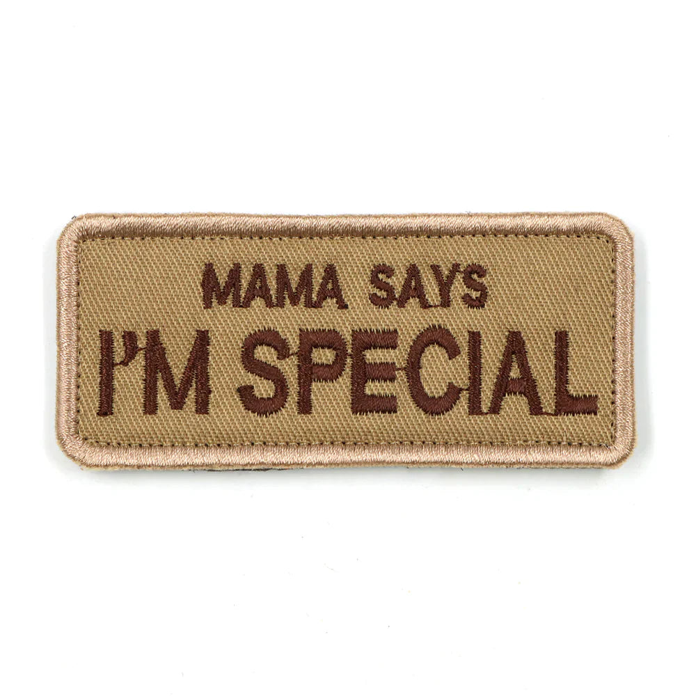 'Mama Says I'm Special' Hook & Loop Patch For Harness