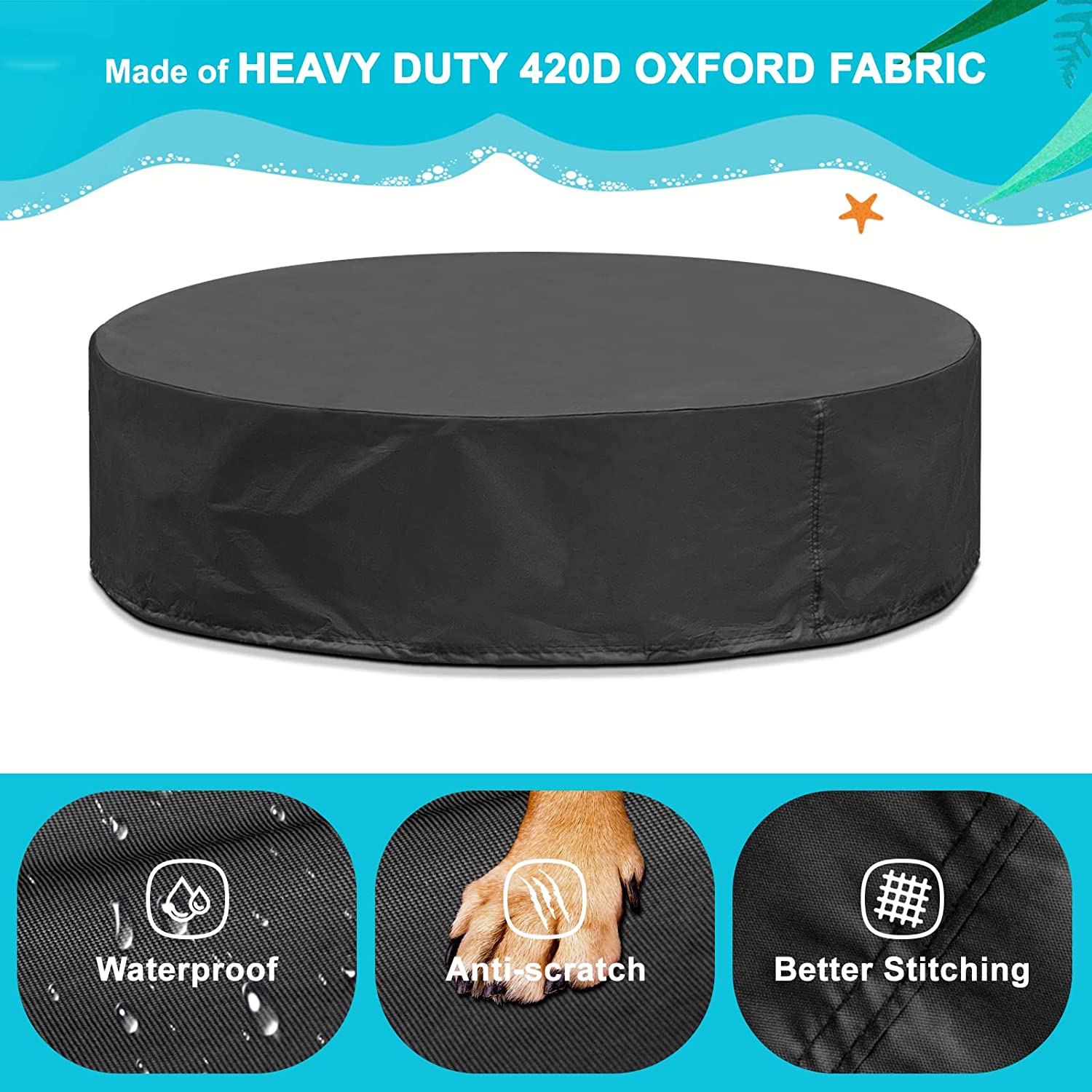 Waterproof Dog Pool Cover
